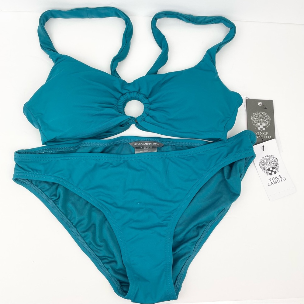 Vince Camuto Teal Bikini Swimwear Set